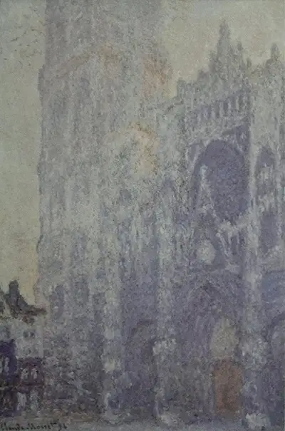 Rouen Cathedral (Morning Effect) White Harmony Claude Monet